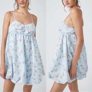 FREE PEOPLE In A Bubble Floral Mini Dress